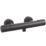 Highlife Bathrooms Argyll Exposed Single Outlet Thermostatic Matt Black Bar Shower Valve