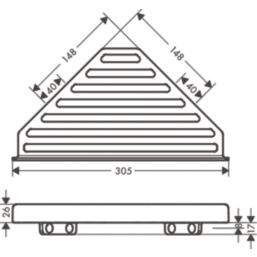 Hansgrohe AddStoris 1-Tier Corner Basket Matt White