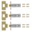 ERA Brass 188-33 Tubular Mortice Latches 64mm Case - 45mm Backset 3 Pack