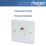 Hager Sollysta WMDP84N 20A 1-Gang 2P+E Control Switch White with LED