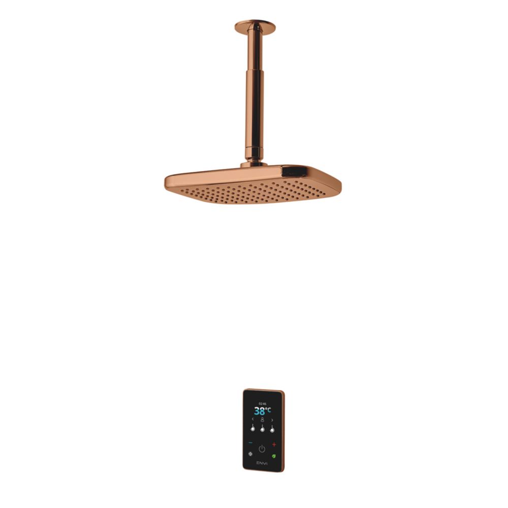 Triton Envi Fixed Head Copper 10.5kW Thermostatic Electric Shower Screwfix
