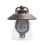 Lutec Cate Outdoor Wall Light With PIR Sensor Antique Brass