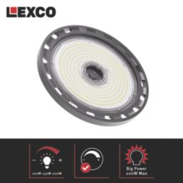 Lexco Leonis LED High Bay Light Black 120-200W 19,200-32,000lm