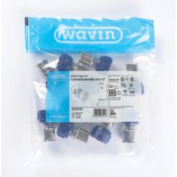 Wavin Tigris  Multi-Layer Composite Press-Fit Adapting Female Couplers 0.5" x 20mm 10 Pack