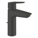 Grohe Start Matt Black 192mm Standard Lever Mono Basin Mixer Tap  With Pop-Up Waste