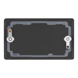 LAP  2-Gang Blanking Plate Matt Black