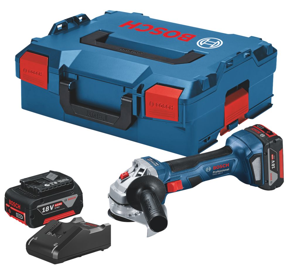 Bosch GWS 18V-180 PC 18V Li-Ion Coolpack 7 Brushless Cordless BITURBO  Angle Grinder - Bare - Screwfix