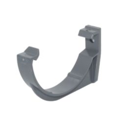 FloPlast MiniFlo uPVC Half Round Fascia Brackets Anthracite Grey 76mm 10 Pack