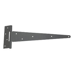 Smith & Locke Black Powder-Coated Straight Strong Tee Hinges 179mm x 502mm x 60mm 2 Pack