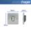 Hager Sollysta WRSU83BSB  13A Unswitched Fused Spur  Brushed Steel with Black Inserts