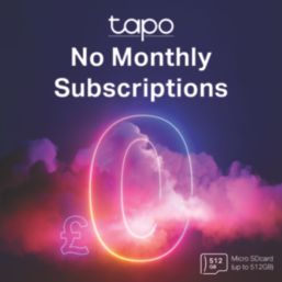 TP-Link Tapo C410  Battery-Powered Black Wireless 2K Indoor & Outdoor Cylinder Smart Outdoor Camera