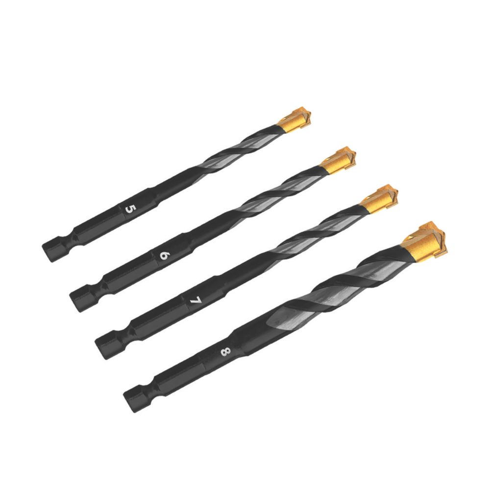 Marcrist MM850 Hex Shank MultiMaterial Drill Bit Set 4 Pieces Screwfix