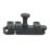Smith & Locke Flat Door Bolt Matt Black 40mm