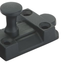 Smith & Locke Flat Door Bolt Matt Black 40mm