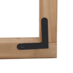 Magnodur Furniture Brackets Black 75mm x 75mm x 15mm 10 Pack
