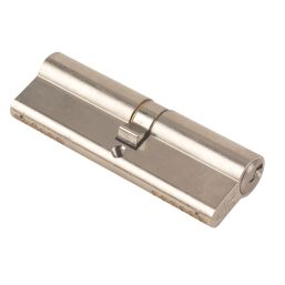 Yale Fire Rated 1 Star Double Euro Cylinder Lock BS 45-50 (95mm) Satin Nickel