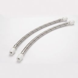 Hep2O Push-Fit Connection Flexible Tap Connectors 15mm x 15mm x 500mm 2 Pack