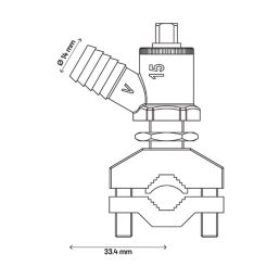 Flomasta Self-Cutting Drain Cock 15mm