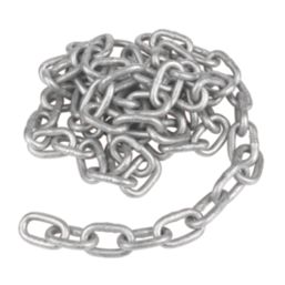 Essentials Side-Welded Zinc-Plated Short Link Chain 8mm x 10m