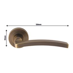 Carlisle Brass Tavira Door Handle Pair Antique Brass