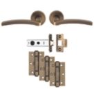 Carlisle Brass Tavira Door Handle Pair Antique Brass