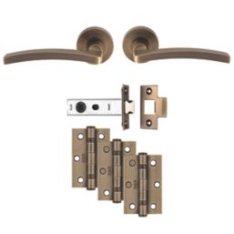 Carlisle Brass Tavira Door Handle Pair Antique Brass