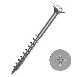 Timbadeck  PZ Double-Countersunk  Decking Screws 4.5mm x 65mm 100 Pack