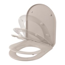 Tanaro Soft-Close with Quick-Release Toilet Seat Duraplast Taupe