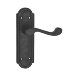 Essentials Turnberry LoB Door Handles Pair Black