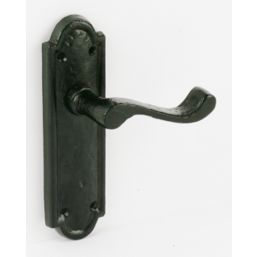 Essentials Turnberry LoB Door Handles Pair Black