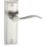 Designer Levers Berkeley Lever on Backplate Door Handle Set Satin Nickel