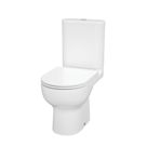 Swirl Caldew Soft-Close Slim Vortex Rimless Toilet with Cistern Dual-Flush 4.5Ltr