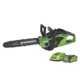 Greenworks GWGD40CS15K2 40V 1 x 2.0Ah Li-Ion  Brushless Cordless 35cm Chainsaw