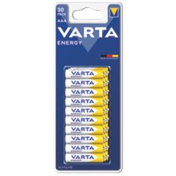 Varta Energy AAA 1.5V Alkaline Batteries 30 Pack