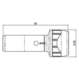 PolyPlumb Enhanced  Plastic Push-Fit Reducing Coupler 15mm x 10mm