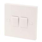 Essentials  10AX 2-Gang 2-Way Light Switch  White