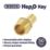 Hep2O  Brass Push-Fit Adapting Male Coupler 22mm x 3/4"