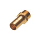 Hep2O  Brass Push-Fit Adapting Male Coupler 22mm x 3/4"
