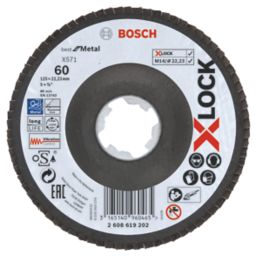 Bosch  X-Lock Metal 60 Grit Flap Disc 125mm (5")