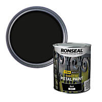 Ronseal Matt Metal Paint Black 750ml