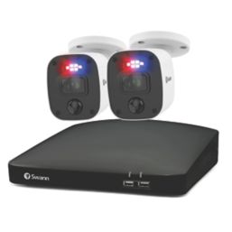 Swann Enforcer SWDVK-446802MQB-EU 1TB HDDGB 4-Channel 1080p DVR CCTV Kit & 2 Indoor & Outdoor Cameras