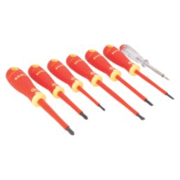 Bahco  Mixed  VDE Screwdrivers & Voltage Tester 7 Piece Set