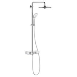 Grohe Euphoria SmartControl 260 Mono  HP Rear-Fed Exposed Chrome Thermostatic Shower System