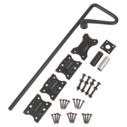 GateMate Heavy Duty Ornamental Drop Bolt Black 600mm