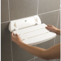 Mira Wall Mounted Shower Seat White