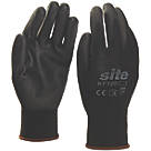 Site 120 PU Palm Dip Gloves Black X Large