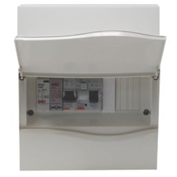 Garo CV8-PS1 8-Module 3-Way Populated  Shower Consumer Unit