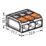Wago 221-613 41A 3-Way Lever Connectors 30 Pack