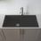 Carysil GD100L-MB 1 Bowl Granite Composite Kitchen Sink Midnight Black Reversible 1000mm x 500mm