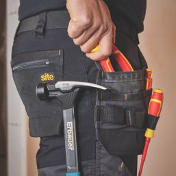 Site Brochman Stretch Holster Pocket Trousers Black/Grey 36" W 32" L